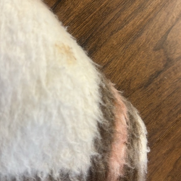 Lush Plaid Faux Fur Wool Coat, sz Medium. - Picture 9 of 15